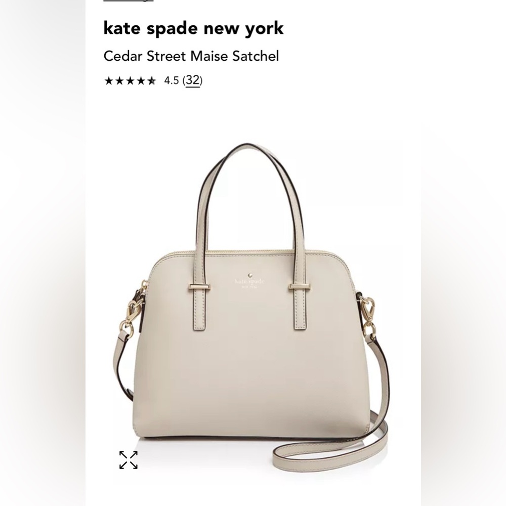 kate spade Cedar Street Maise Satchel - Cream/off-white color